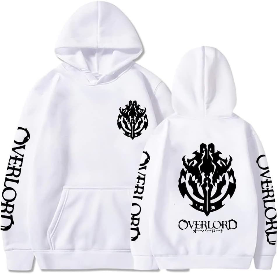 Unisex Anime Pullovers Overlord Ainz Ooal Gown Hoodie Coat Cosplay Sweatshirt Clothes