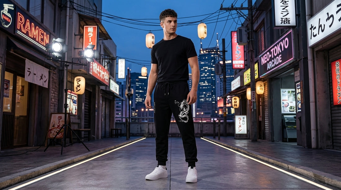 How to Style Dragon Jogger Sweatpants: 5 Dark Anime Streetwear Looks