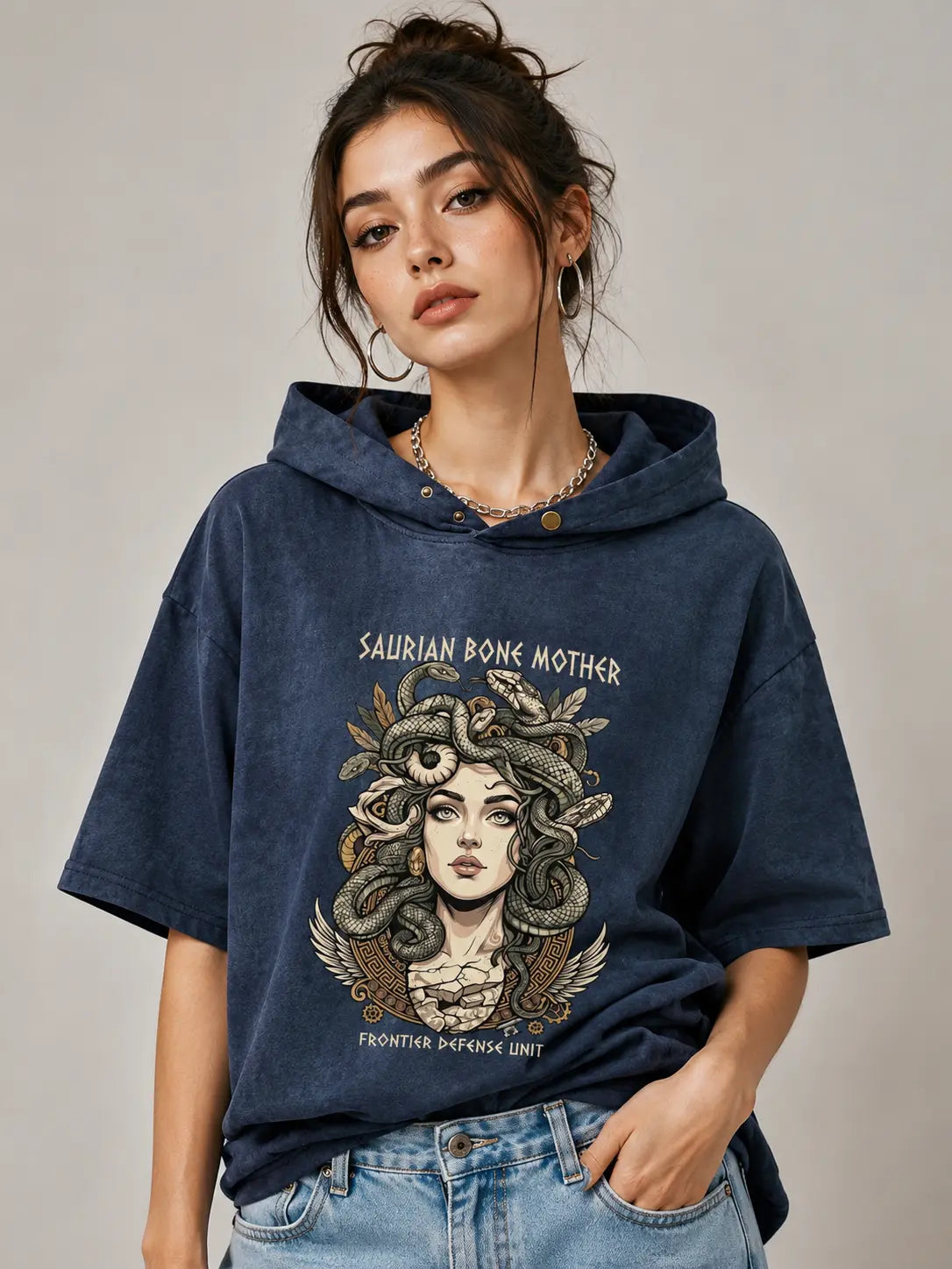 Saurian Bone Mother: The Dark Mythology Hoodie Tee You Need in Your Wardrobe
