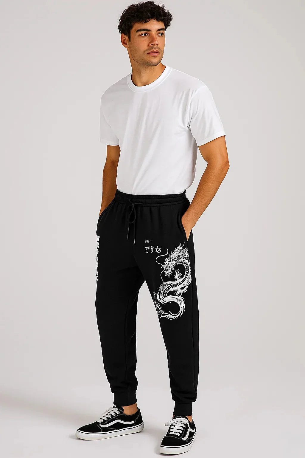 Dragon Jogger Sweatpants — How to Style Dark Anime Streetwear Bottoms