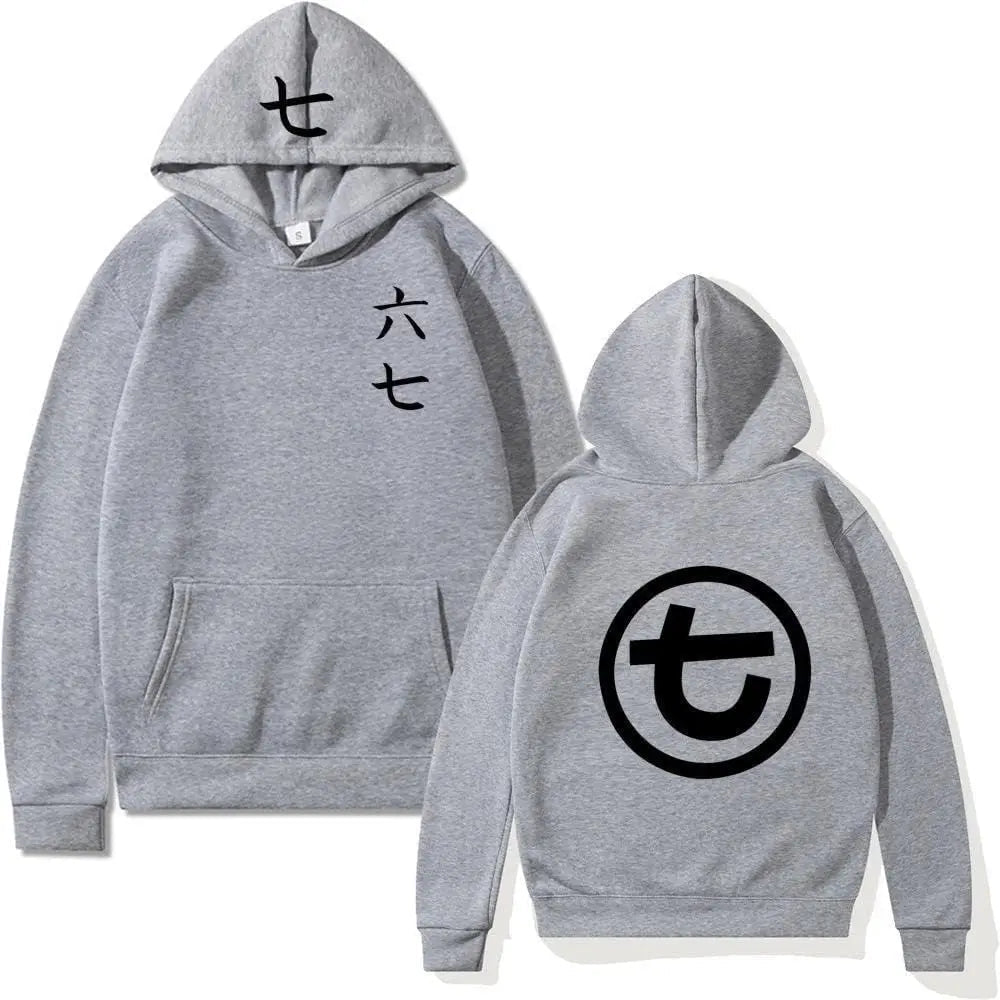 Slate grey shadow assassin pullover sweatshirt on-model street styling