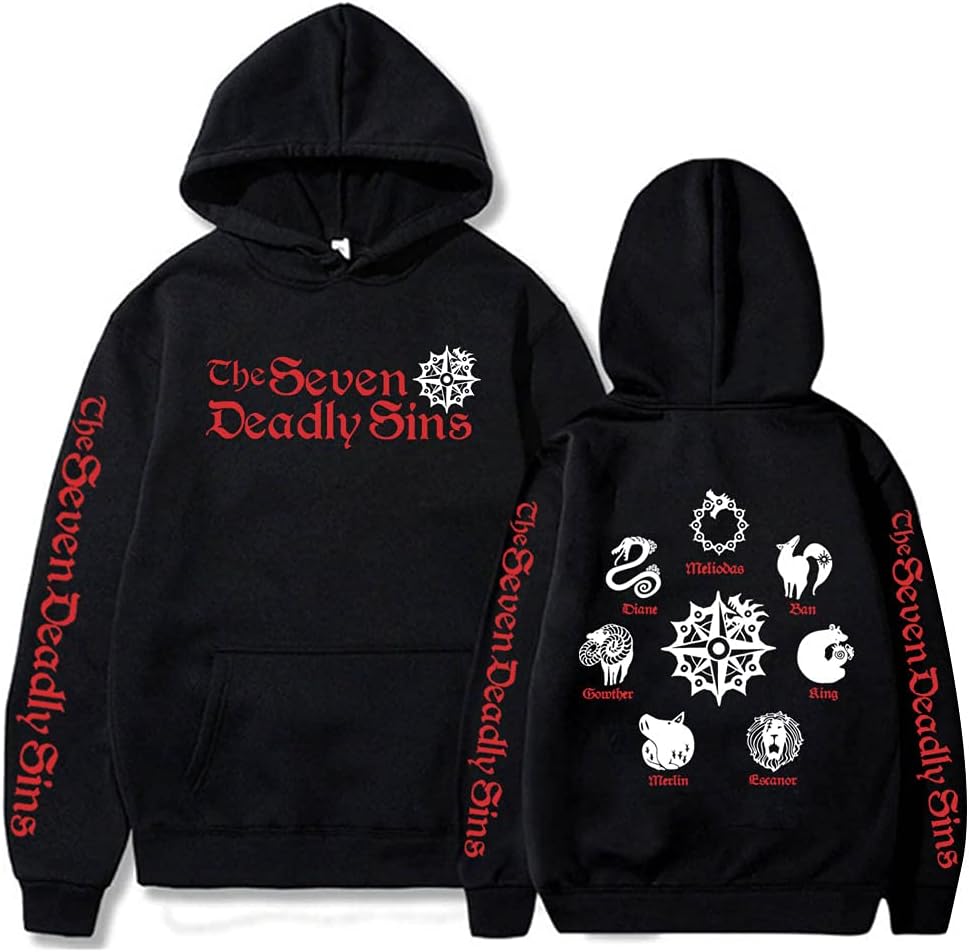 Inspired by The Seven Deadly Sins anime, featuring iconic character emblems and sin symbols