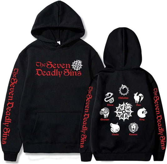 Inspired by The Seven Deadly Sins anime, featuring iconic character emblems and sin symbols