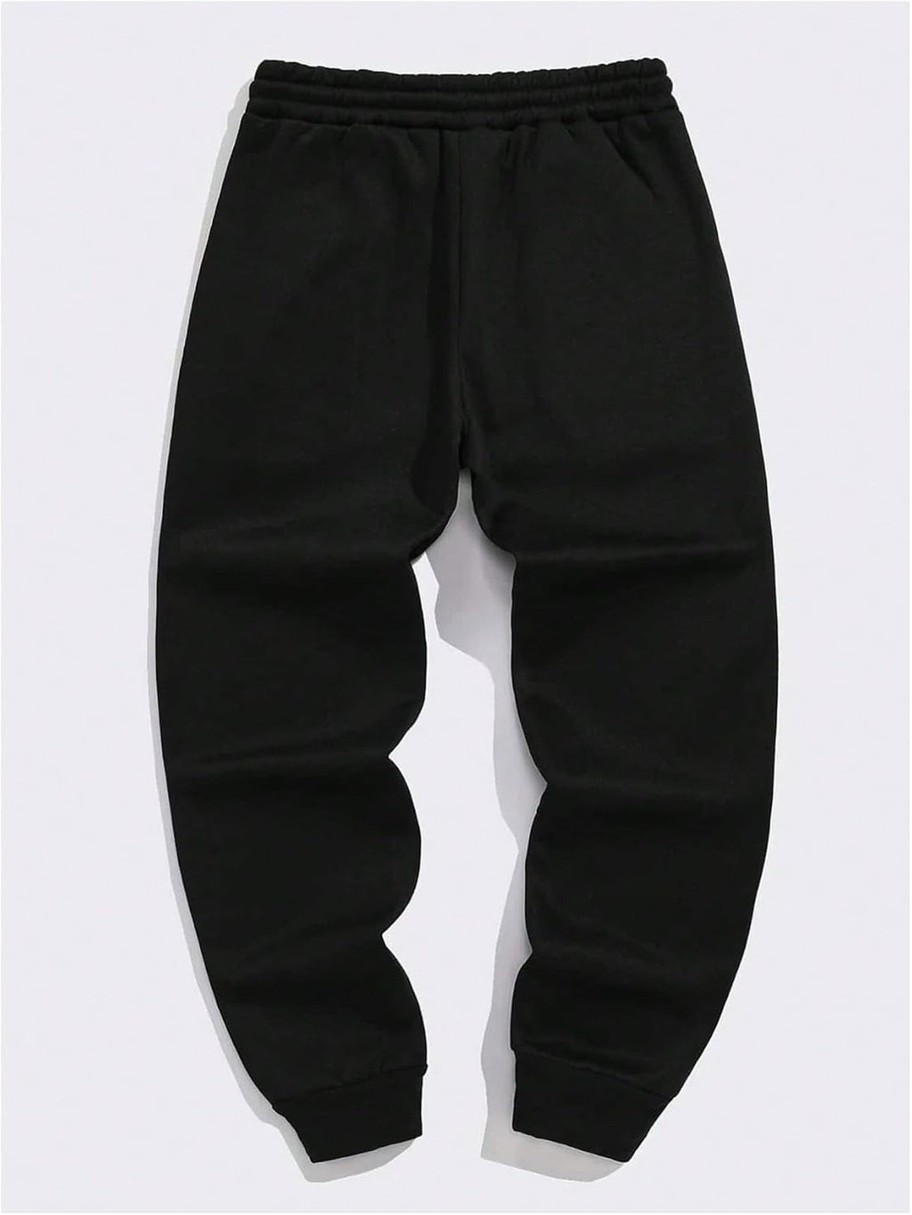 Men's Streetwear Joggers - Premium Cotton Fleece Fabric Back View