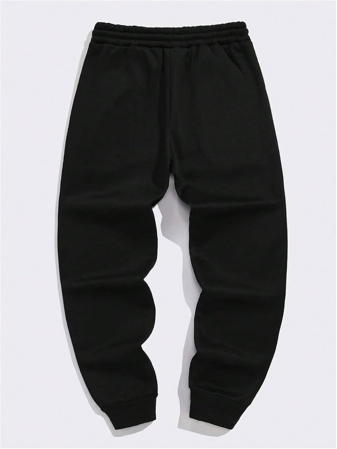 Men's Streetwear Joggers - Premium Cotton Fleece Fabric Back View