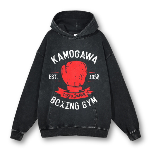 Ippo "Kamogawa Boxing Gym III" Washed Hoodie