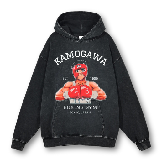 Ippo "Kamogawa Boxing Gym IV" Washed Hoodie