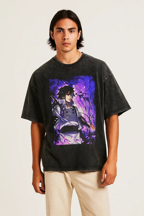 Anime "Indra Ōtsutsuki" Washed Tee - My Store