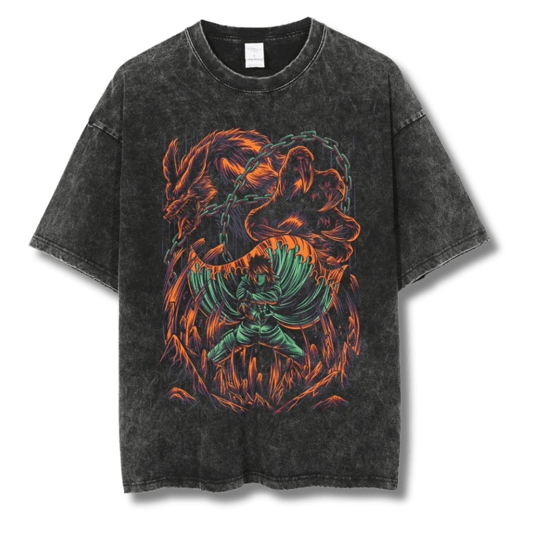anime "Minato" Washed Tee - My Store