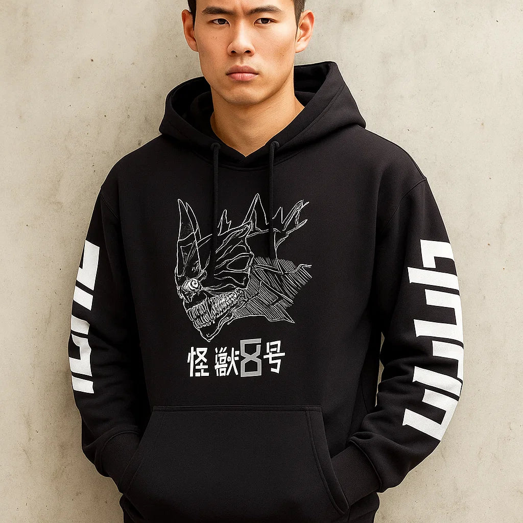 Anime No.8 Anime Hoodie Cosplay Hoodie Pullover Sweatshirt Adult Unisex Coat Hooded Casual Outwear White - My Store