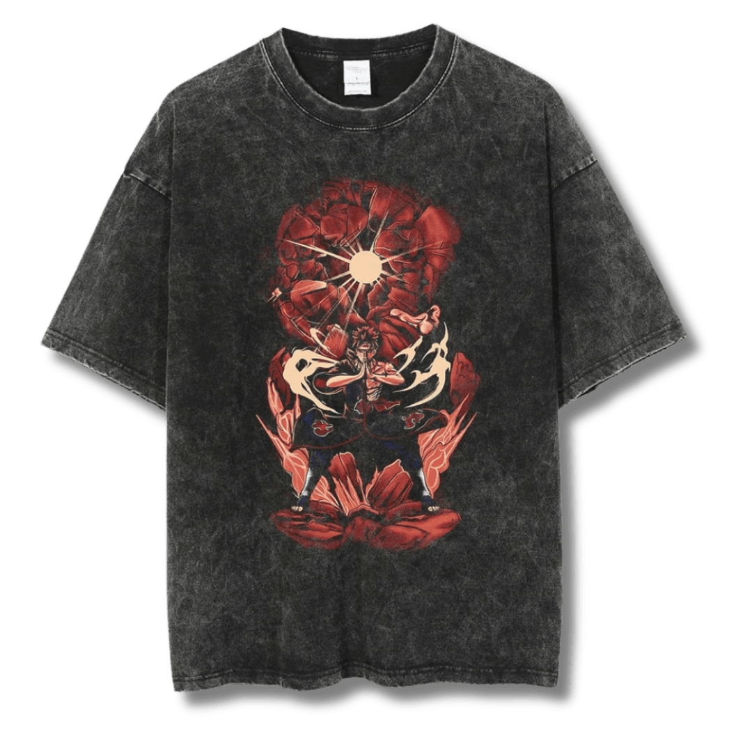 anime "Pain" Washed Tee - My Store
