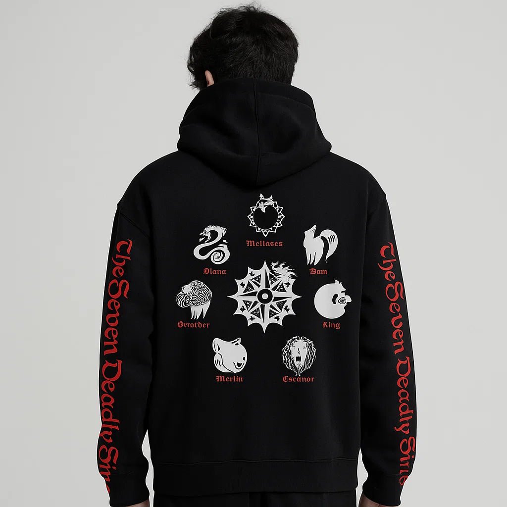 Anime The Seven Deadly Sins Hoodie Long Sleeve Sweatshirt Streetwear Hip Hop Pullover Unisex - My Store