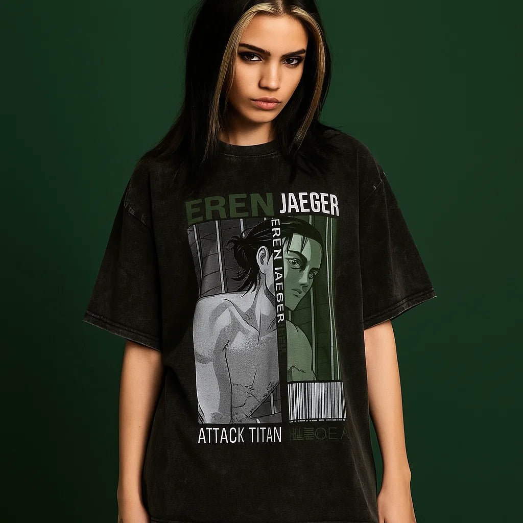"Eren Jaeger" Anime Top – Japan T-Shirt, Defend Humanity in Style! - My Store