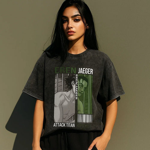 "Eren Jaeger" Anime Top – Japan T-Shirt, Defend Humanity in Style! - My Store