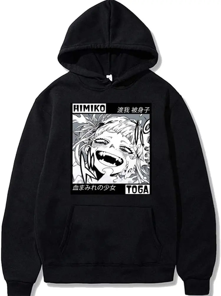Himiko Toga Hoodie Unisex My Hero Academia Cosplay Sweatshirt Boku No Hero Anime Pullover Costume for Halloween Daily Wear - My Store