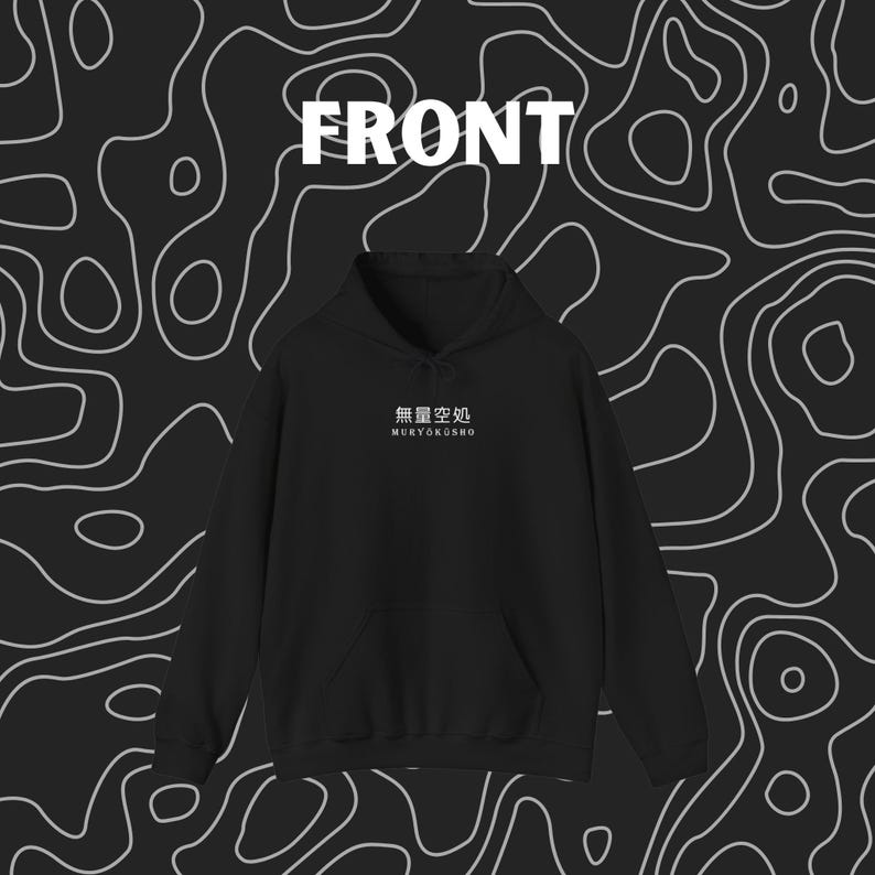 Jujutsu Kaisen Hoodie Anime Unisex Sweater with Domain Expansion Hand Sign Design Comfortable Casual Wear - My Store
