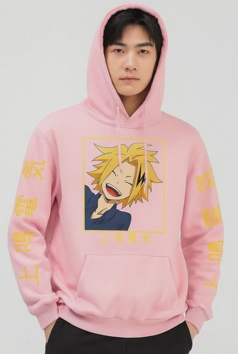 Sudadera unisex con capucha de Anime Boku No Hero Academia, sudadera con estampado de MHA Kaminari Denki