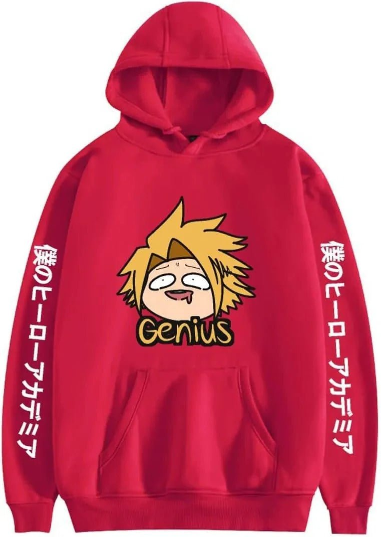 Unisex Anime Boku No Hoodie Sweatshirt MHA Kaminari Denki Print Jumper Top - My Store
