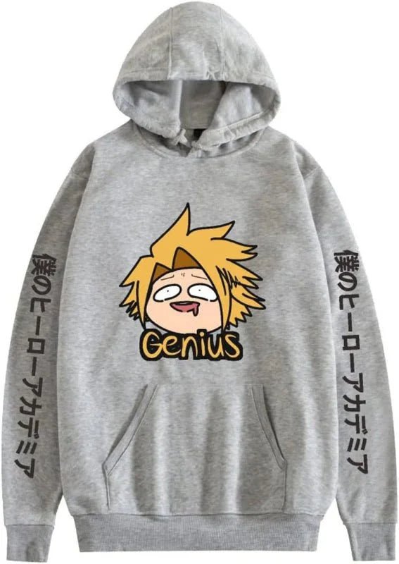 Unisex Anime Boku No Hoodie Sweatshirt MHA Kaminari Denki Print Jumper Top - My Store
