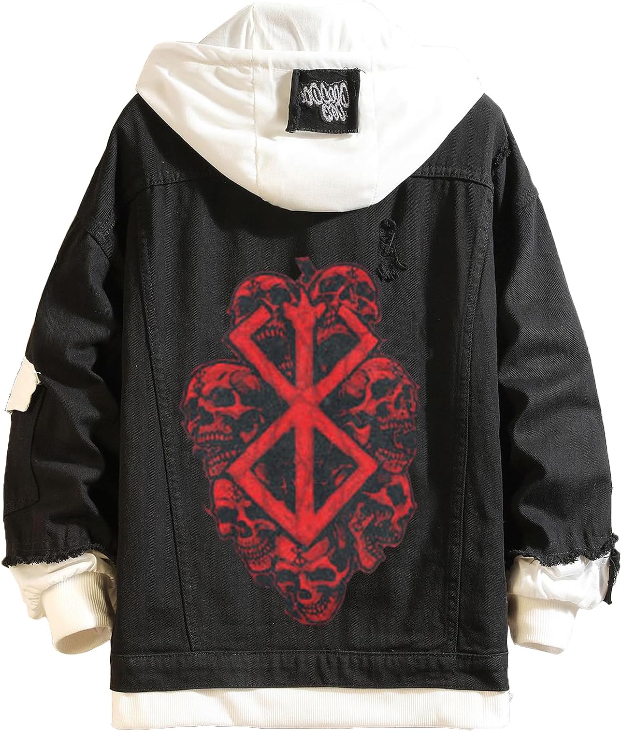 Unisex Cosplay Anime Jacket Berserk Denim Trucker Hoodie Casual - My Store