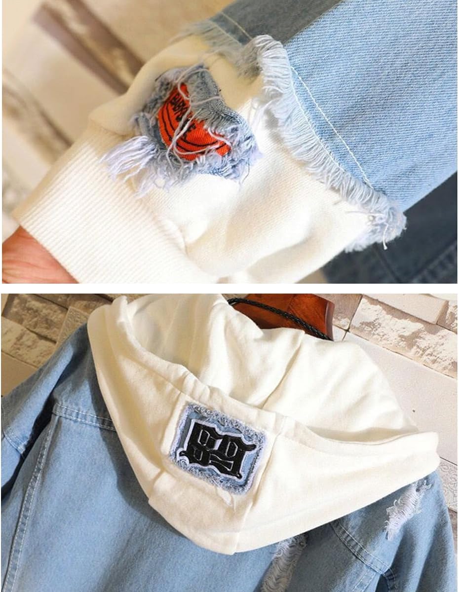 Unisex Cosplay Anime Jacket Berserk Denim Trucker Hoodie Casual - My Store