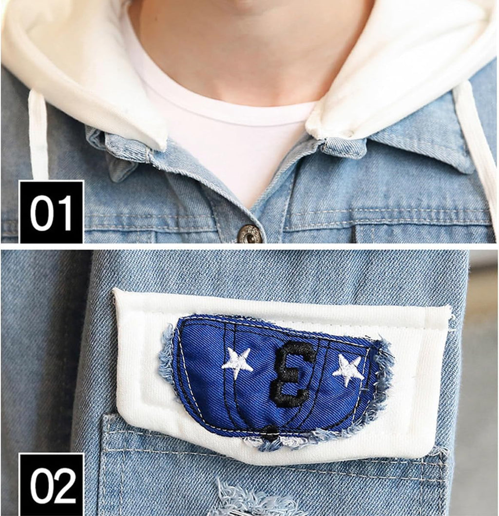Unisex Cosplay Anime Jacket Berserk Denim Trucker Hoodie Casual - My Store