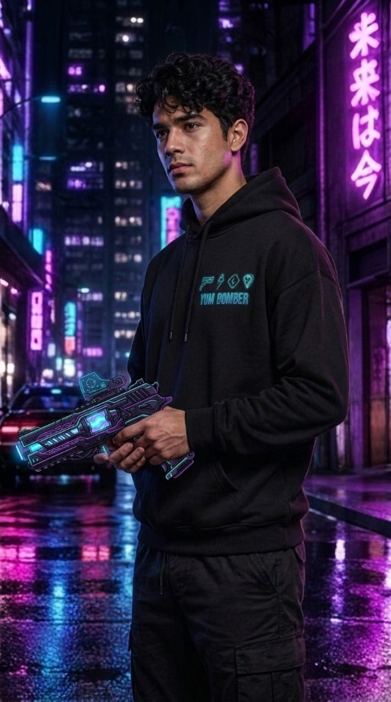 VOID RUNNER "Plasma Edition" Sci-Fi Energy Pistol Graphic Hoodie