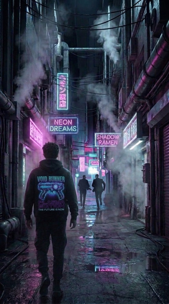 VOID RUNNER "Plasma Edition" Sci-Fi Energy Pistol Graphic Hoodie