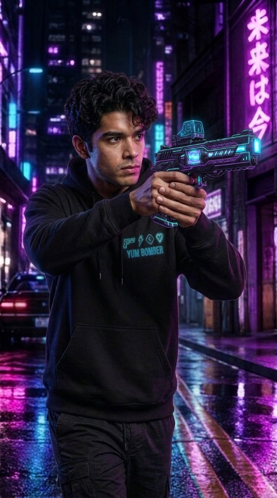 VOID RUNNER "Plasma Edition" Sci-Fi Energy Pistol Graphic Hoodie