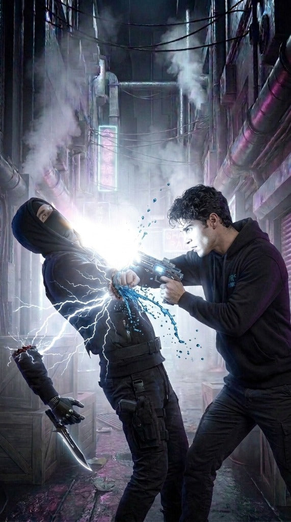 VOID RUNNER Tactical Plasma Weapon Close Quarters Combat Blast with Electric Arc Sparks